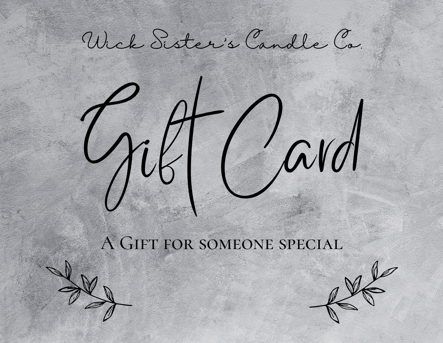 Wick Sister's Candle Co. Gift Card